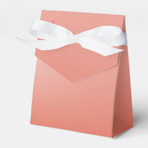 Coral Peach Dipped Chic Elegant Custom Party Favou Favour Box