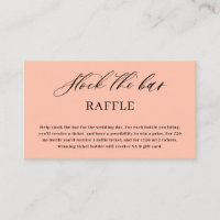 Coral Peach Pastel Stock the bar Bridal Shower