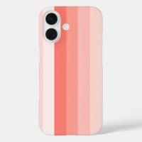 Coral peach shadow stripes