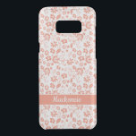 Coral Peach Tropical Girly Flowers Monogram Uncommon Samsung Galaxy S8 Plus Case<br><div class="desc">Stylish and Modern Coral Peach Tropical Girly Flowers Monogram phone case with space for your monogram or name. Easy to customise with text,  fonts,  and colours. Created by Zazzle pro designer BK Thompson exclusively for Cedar and String; please contact us if you need assistance with the design.</div>