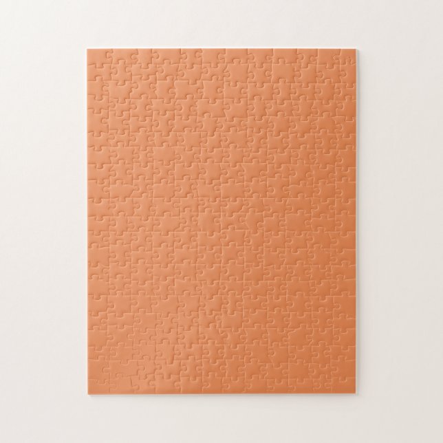 Coral pink background ready to customise jigsaw puzzle (Vertical)