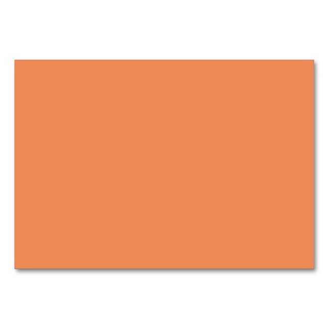 Coral pink background ready to customise table number (Front)
