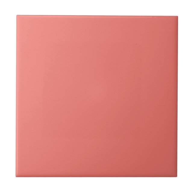 Coral Pink Color Tile (Front)
