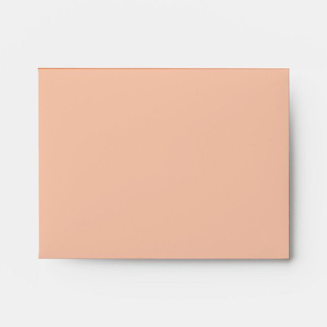 Coral pink decor background ready to customise envelope (Front)