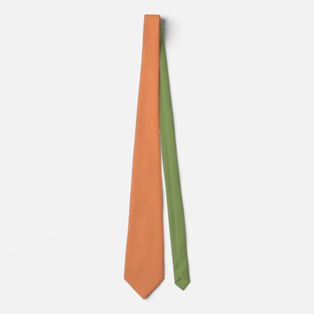 Coral pink decor background ready to customise tie (Front)