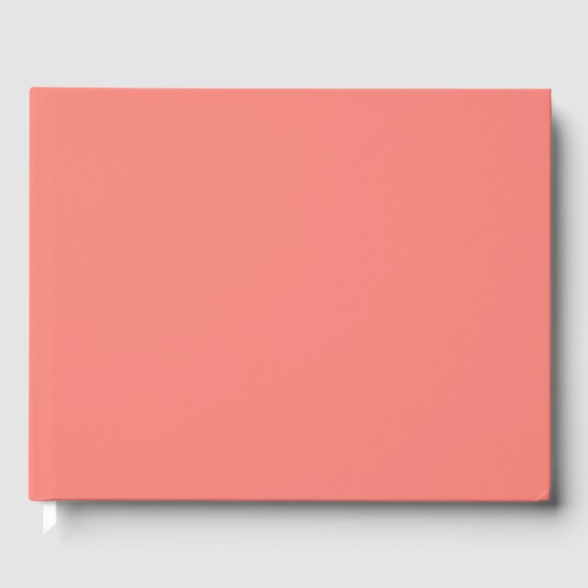 Coral Pink Guest Book (Front)