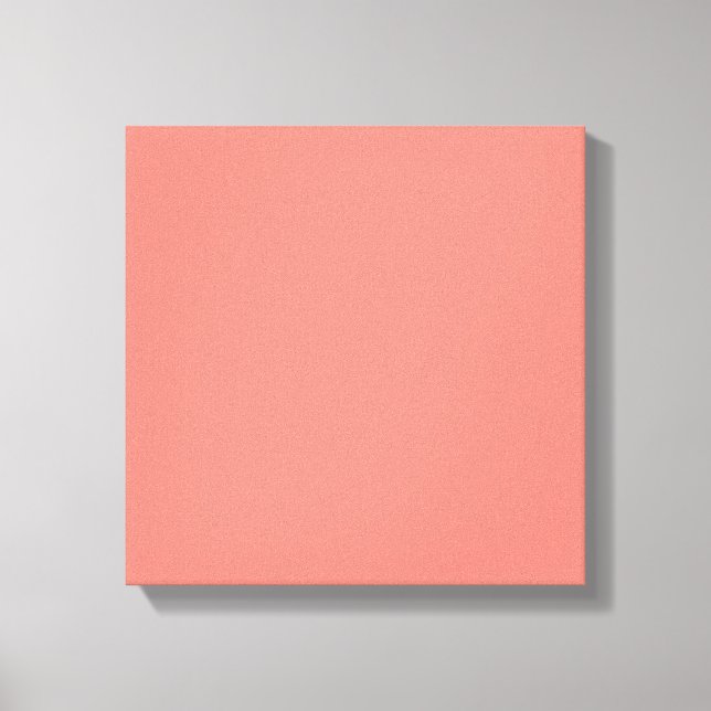 Coral Pink High End Coloured Canvas Print (Front)