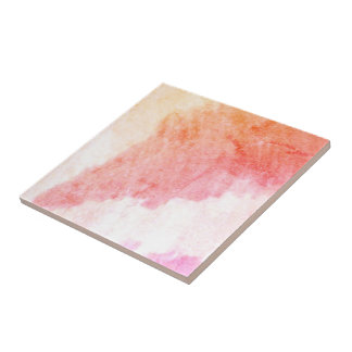 Coral Pink Peach And Orange Tile