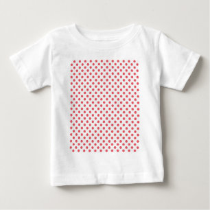 Coral Pink Polka Dots by Shirley Taylor Baby T-Shirt