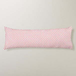 Coral Pink Polka Dots by Shirley Taylor Body Cushion