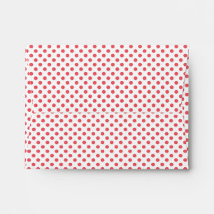 Coral Pink Polka Dots by Shirley Taylor Envelope