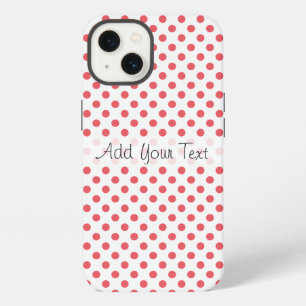 Coral Pink Polka Dots by Shirley Taylor  iPhone 13 Case