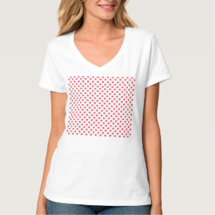 Coral Pink Polka Dots by Shirley Taylor T-Shirt