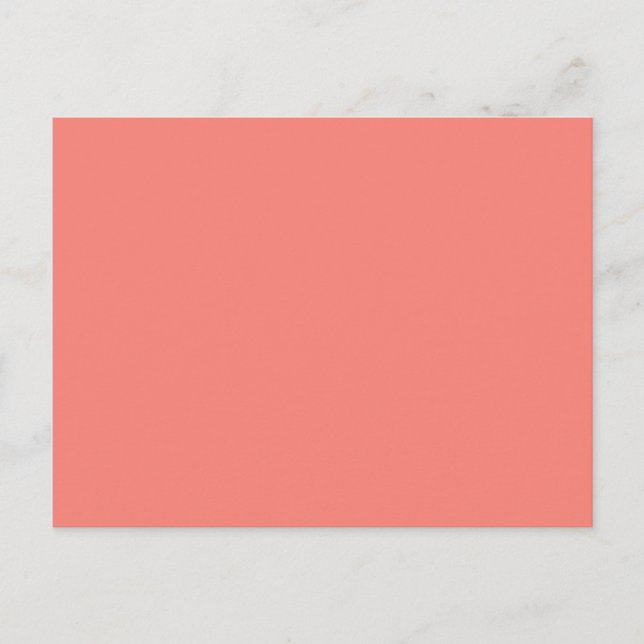 Coral Pink Postcard (Front)