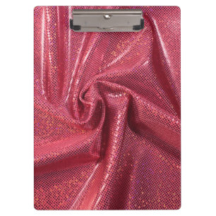 Coral pink sequin glitter sparkle clipboard