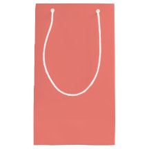 Coral Pink Small Gift Bag
