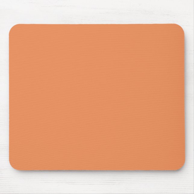 Coral pink solid colour ready to customise mouse pad (Front)