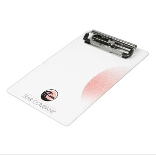 Coral Pink Stylish Trendy Mini Clipboard