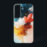 Coral Pop Samsung Galaxy Case<br><div class="desc">Energetic bursts of coral and rose leap across cream.</div>