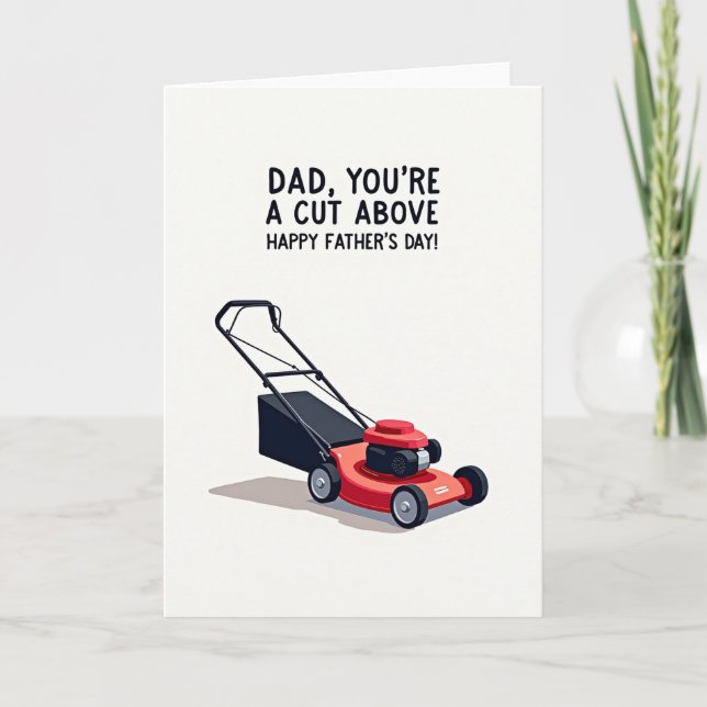 Coral Power Tool Fathers Day Card (Front)