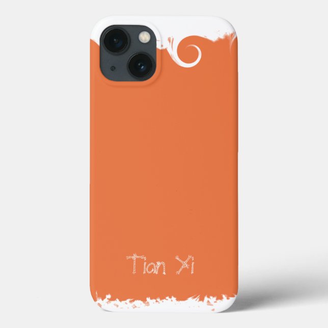 Coral Professional Elegant Modern Case-Mate iPhone Case (Back)