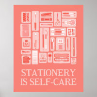 Coral Red Creative Tools Illustration Self-Care