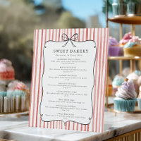 Coral Red White Stripe Vintage Bow Price List