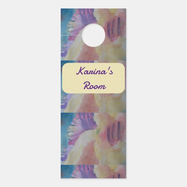 Coral Reef Abstract Art Door Hanger (Front)