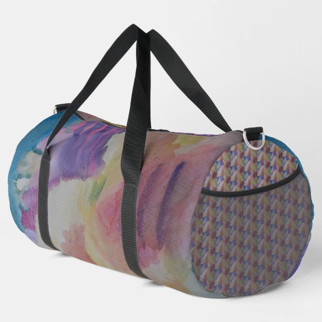 Coral Reef Abstract Art Duffle Bag (Right Corner)