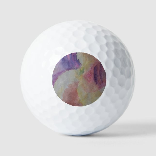 Coral Reef Abstract Art Golf Balls (Front)