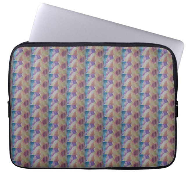Coral Reef Abstract Art Laptop Sleeve (Front)