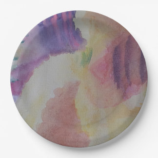 Coral Reef Abstract Art Paper Plate