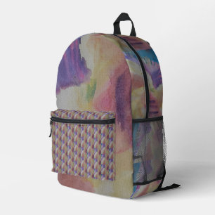 Coral Reef Abstract Art Printed Backpack
