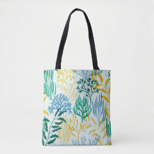 Coral Reef, Algae Seamless Pattern. Tote Bag