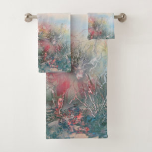 Coral Reef Bath Towel Set