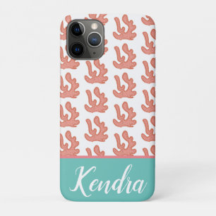 Coral Reef Beach Summer Pattern Teal Case-Mate iPhone Case