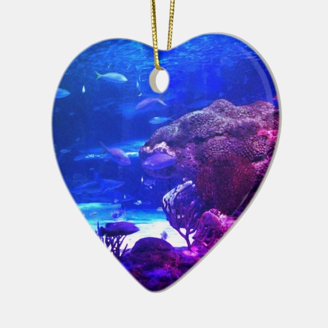 Coral Reef Ceramic Ornament (Left)