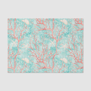 Coral Reef Dive Pattern Tissue Paper