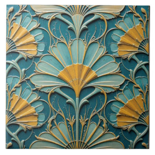 Coral Reef Fan Tile