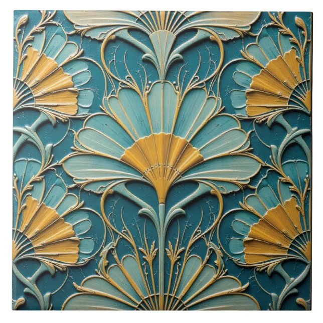 Coral Reef Fan Tile (Front)