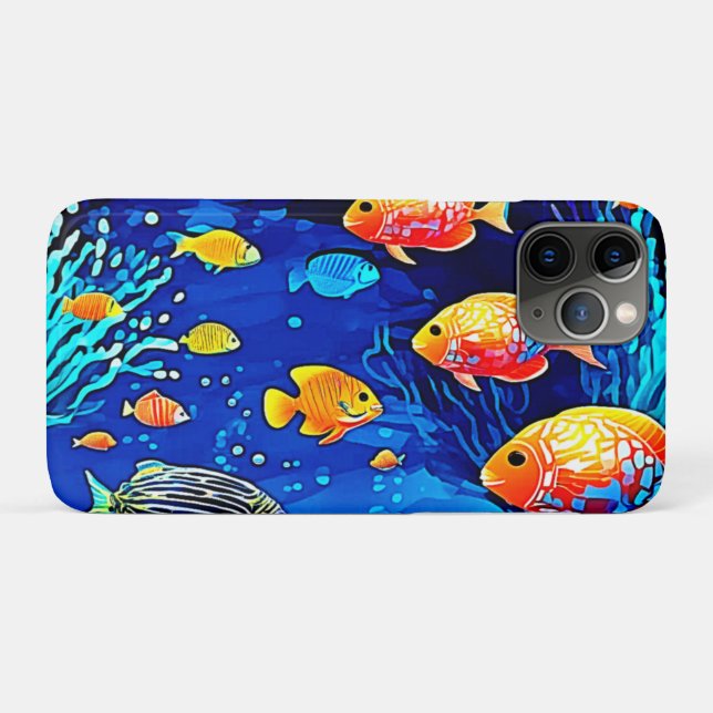 Coral Reef Fish Art Case-Mate iPhone Case (Back (Horizontal))
