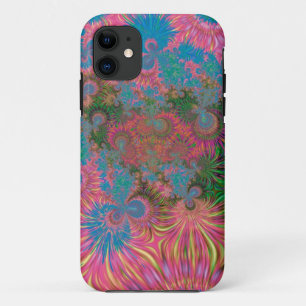 Coral Reef Fractal Abstract Art iPhone 11 Case