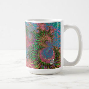 Coral Reef Fractal Abstract Art Coffee Mug