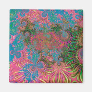 Coral Reef Fractal Abstract Art Magnet