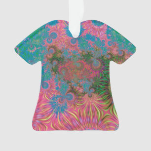 Coral Reef Fractal Abstract Art Ornament