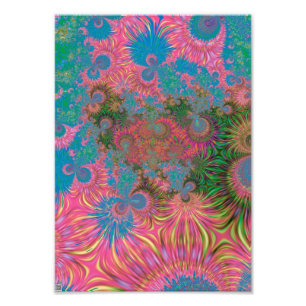 Coral Reef Fractal Abstract Art Photo Print