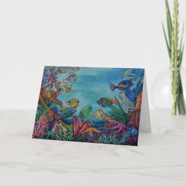 Coral Reef Greeting Card (Front)