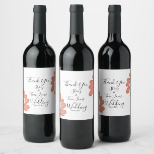 Coral Reef Hand Drawn Tropical Beach Wine Label
