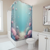 coral reef in pastel bathroom accessories