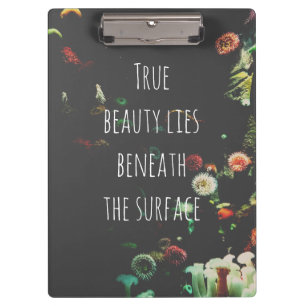 Coral Reef Inspirational Quote Clipboard